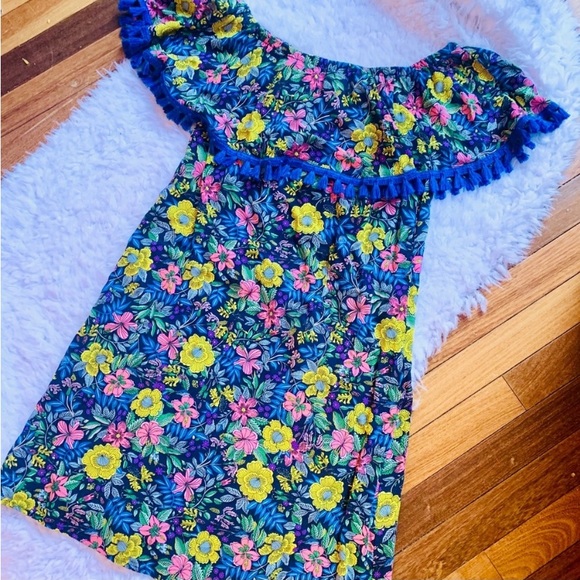 Westport Dresses & Skirts - ⭐️ WESTPORT Off The Shoulder Floral Pom Bohemian Dress
